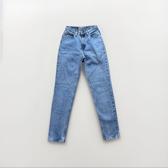 Vintage Levi's 512 High Waist Rise Tapered Leg Jeans Size 7 Long - Picture 1 of 16